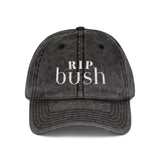 RIP Bush Embroidered Vintage Cap — Waxing Esthetician Memorial Hat