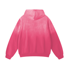 Pink hoodie on a white background